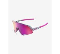 Lunettes 100% Slendale Polished Translucent Grey avec lentille Purple Multilayer Mirror