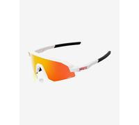 Lunettes 100% Slendale XS Blanc Mat avec lentille HiPER Miroir Multicouche Rouge pour enfant