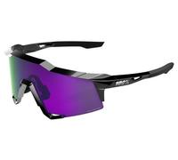 Lunettes 100 speedcraft polished black hiper polarized lavender mirror lens