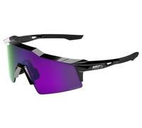 Lunettes 100 speedcraft sl polished black hiper polarized lavender mirror