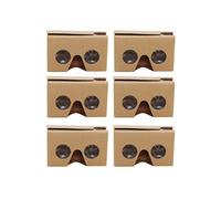 Lunettes 3D 6 pièces pour Cardboard V2 VR 4,5-6 pouces + bandeau