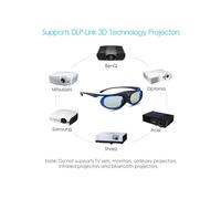 Lunettes 3D actives DLP BOBLOV pour projecteurs 3DTV Optoma, BenQ, Acer, Viewsonic et XGIMI