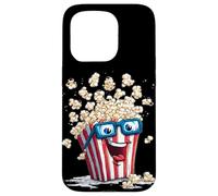 Lunettes 3D Amusantes avec Pop-Corn pour Les Amateurs de cinéma et de Films Coque pour iPhone 15 Pro