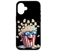 Lunettes 3D Amusantes avec Pop-Corn pour Les Amateurs de cinéma et de Films Coque pour iPhone 16