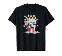 Lunettes 3D Amusantes avec Pop-Corn pour Les Amateurs de cinéma et de Films T-Shirt