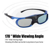 Lunettes 3D - DLP Link - Rechargeables - Haute transparence - Compatible Sony BenQ Epson Acer