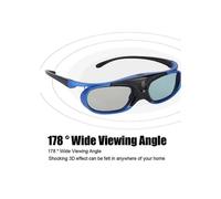 Lunettes 3D - DLP Link - Rechargeables - Haute transparence - Compatibles avec Sony BenQ Epson Acer