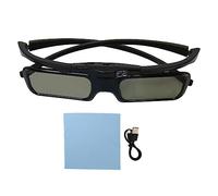 Lunettes 3D DLP, Objectifs HD, Lunettes à Obturateur Actif 3D, Distance de Réception de 8 M/26,2 Pieds, pour Projecteurs 3D DL P Link