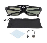 Lunettes 3D légères et confortables, technologie d'obturation active, pas d'images fantômes, batterie intégrée rechargeable pour projecteurs DLP