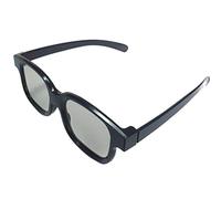 Lunettes 3D Passives Polarisées Universelles Noires H3 pour Qualité Supérieure De Cinémas 3D Véritables Téléviseurs 3DDurabilité