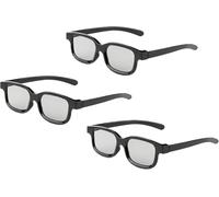 Lunettes 3D RealD, Lunettes 3D Passives Polarisées Circulaires sans Scintillement pour Cinéma et Téléviseurs 3D Polarisés - Compatibles avec Projecteurs et Moniteurs 3D (Lot de 3)