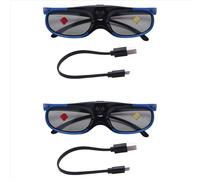 Lunettes 3D rechargeables DLP Link Active Shutter pour