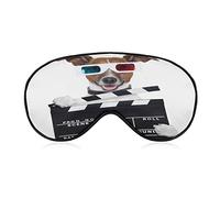 Lunettes 3D Tv Movie Dog Sleeping Blindfold Mask Cute Eye Shade Cover with Adjustable Strap for Women Men Night