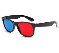 Lunettes 3D universelles de couleur rouge et bleue pour TV Film Dimensionnel Anaglyphe Cadre vidéo 3D Lunettes de jeu DVD en verre, lunettes 3D, accessoires