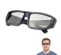 Lunettes 3D universelles, passives, polarisées, lunettes 3D, cinéma, lunettes 3D pour téléviseur, lunettes 3D, lunettes 3D pour porteurs de lunettes, passives pour cinéma, compatibles avec 3D Lg, Sony