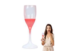 Lunettes à champagne - Flues Glow de 120 ml, Drinkware de fête unique | Design de tasses de lumière élégante, accessoire de réception de mariage élégant, Fun Glow in the Dark Glasses Christmas Celebra