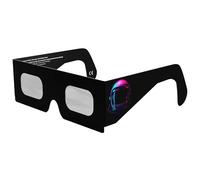 Lunettes à éclipse solaire certifiées ISO 12312-2 et CE - Visionnage solaire sûr pour le soleil direct et l'éclipse d'août 2026 | Cadre en carton papier, fabriquées dans l'UE | Pour enfants et adultes