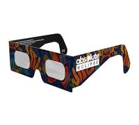 Lunettes à éclipse solaire certifiées ISO 12312-2 et CE - Visionnage solaire sûr pour le soleil direct et l'éclipse d'août 2026 | Cadre en carton papier, fabriquées dans l'UE | Pour enfants et adultes