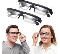Lunettes À Mise Au Point Réglable Pour La Vision De Près Et De Loin, Lunettes De Lecture À Zoom Hd Et Angle De Vision Ajustable, Pour Hommes, Femmes Et Personnes Âgées, Lot De 2
