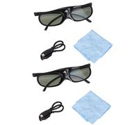 Lunettes à Obturateur Actif 3d 144hz, 2 PièCes, Lentille Lcd Dlp Link, Lunettes 3d Pour Orojecteurs Dlp 3d
