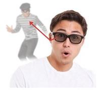 Lunettes à rétroviseurs lunettes espion à miroir intégré multi G