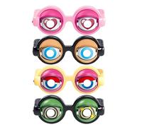 Lunettes à yeux clignotants drôles, jouet de farces pour adultes et en fants, lunettes à yeux écarquillés fous avec des ye ux sur eux pour un anniversaire, un déguisement, une fête, une photographie