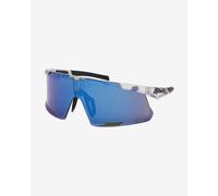 Lunettes adidas Sport SP0106 blanches avec verres miroir bleus