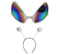 Lunettes Alien et Martiens Bandeau Rainbow Lens Lunettes de soleil Boppers Bandeaux Alien Costume Accessoires Martiens Bandeau Bopper