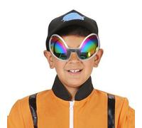 Lunettes Alien vertes , lunettes de modélisation alternatives Alien, verres arc-en- , accessoires de fête d'Halloween