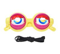 Lunettes amusantes à yeux mobiles, lunettes de fête, avec effet de tremblement, lunettes amusantes, lunettes fantômes, parfaites pour les accessoires photo et le cosplay (D)