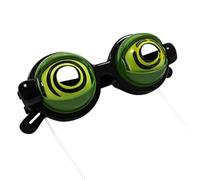 Lunettes amusantes en forme de globe oculaire - 4 styles d'articles de farce Crazy Eyes - Lunettes de fête pour et adultes - Accessoires de costume en PVC - Accessoires photo - Cadeaux