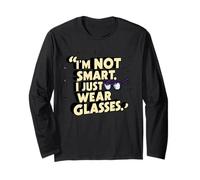 Lunettes amusantes I'm Not Smart pour hommes, femmes, enfants, légende cadeau Manche Longue