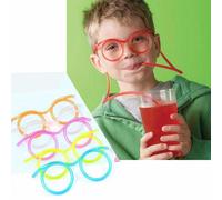 Lunettes Amusantes, Outils De Farces Et Blagues Pratiques, Pailles En Plastique Amusantes, Jouets À Boire, Jouets De Fête D'anniversaire Pour Enfants, 1 Pièce