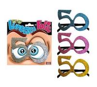 Lunettes Anniversaire 50 Ans Paillettes - Multicolores Multicolore G
