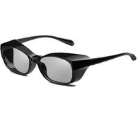 Lunettes Anti-Allergies Au Pollen, Lunettes De Soleil Polarisées, Lunettes Anti-buée Anti-lumière Bleue, Protection Tridimensionnelle, Adaptées Aux Personnes Aux Yeux Sensibles, Black 2