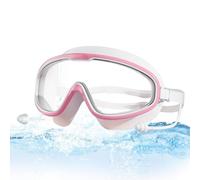 Lunettes anti-buée, large vue piscine glasses, 1 à 2 cm de différence de taille, watersport eyewear, protection UV Leakproof Swimming Glasses Design, Silicone Eye Seal Goggles, confortable Swim for