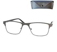 Lunettes anti-lumière bleue +2,5, métal graphite, filtre UV pour écran