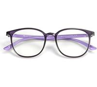 Lunettes anti-lumière bleue, monture flexible TR90, anti-reflets et résistantes aux rayures, avec charnière à ressort pour homme et femme