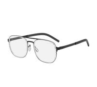 Lunettes anti-lumière bleue rétro pour hommes, monture en métal antidérapante, ultra-légère, noir transparent, C