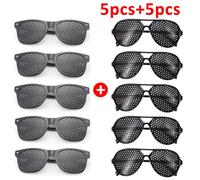 Lunettes Anti-Myopie Astigmatisme Avec Trous,Correction De La Vision,Lunettes À Trous D'épingle Pour Hommes Et Femmes,Amélioration De La Vue Naturelle - Type A 5pcs And B 5pcs
