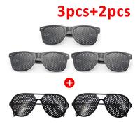 Lunettes Anti-myopie et astigmatisme,avec trous,Correction de la Vision,lunettes à trous d'épingle pour hommes et femmes,amélioration de la vue,1 à 5 pièces - Type A 3PCS and B 2PCS