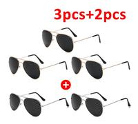 Lunettes Anti-myopie et astigmatisme,avec trous,Correction de la Vision,lunettes à trous d'épingle pour hommes et femmes,amélioration de la vue,1 à 5 pièces - Type G 3PCS and S 2PCS