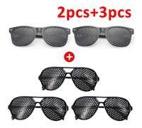 Lunettes Anti-myopie et astigmatisme,avec trous,Correction de la Vision,lunettes à trous d'épingle pour hommes et femmes,amélioration de la vue,1 à 5 pièces - Type A 2PCS and B 3PCS