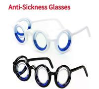 Lunettes anti-vertige sans verres, lunettes anti-mal des transports, détachables et légères, pour personnes