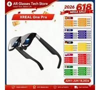 Lunettes AR XREAL One Pro, puce de réalité augmentée X1, 3D réel, XR Glass 3DoF Natives, X-Prism 57 ° Optique FOV, Écran HD 17,1 pouces 120 Hz, pour iPhone 17/16/15, SteamDeck, Appareils USB-C