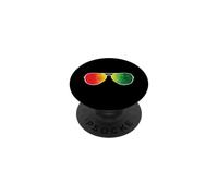 Lunettes aux Couleurs Vives de l'Afrique PopSockets PopGrip Adhésif