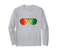 Lunettes aux Couleurs Vives du Continent Africain Manche Longue
