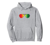 Lunettes aux Couleurs Vives du Continent Africain Sweat à Capuche