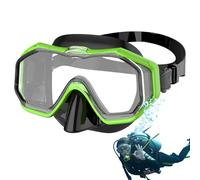 Lunettes Avec Cache-nez - Verre Trempé Transparent, Masque De Plongée Anti-buée, Équipement De Piscine Étanche, Joint En Silicone Souple | Lunettes De Natation Anti-fuite Pour Adultes, Pour La Plongée