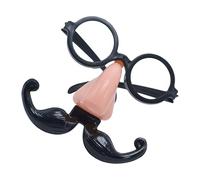 Lunettes avec nez et moustache - Lunettes pour adultes - Nez amusant avec moustache - Accessoires fantaisie pour gentleman cosplay pour bal masqué, scène